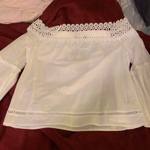 BNWT Off the Shoulder Lace Top